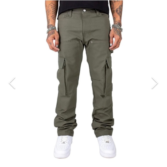 MintCrew Jeans Double Knee Cargo Pant Olive Poshmark